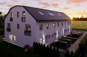 Erstellung von modernen 
Niedrigenergie-RH mit Stellplätzen im idyllischen und grünen Gilching